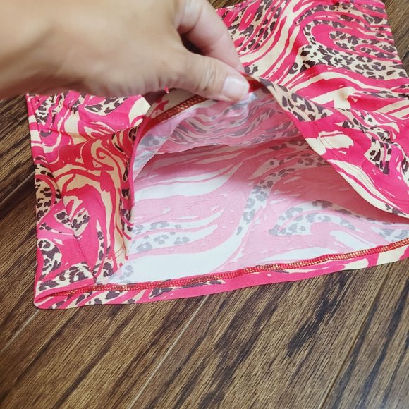 Gottex Blue Vintage Cheetah Print Bikini Tankini 2 Pc Retro Red Brown Animal - Picture 6 of 15